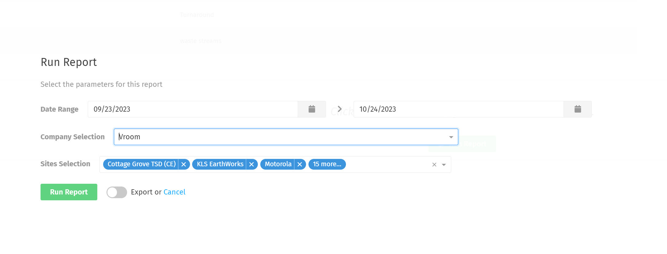Report Filters