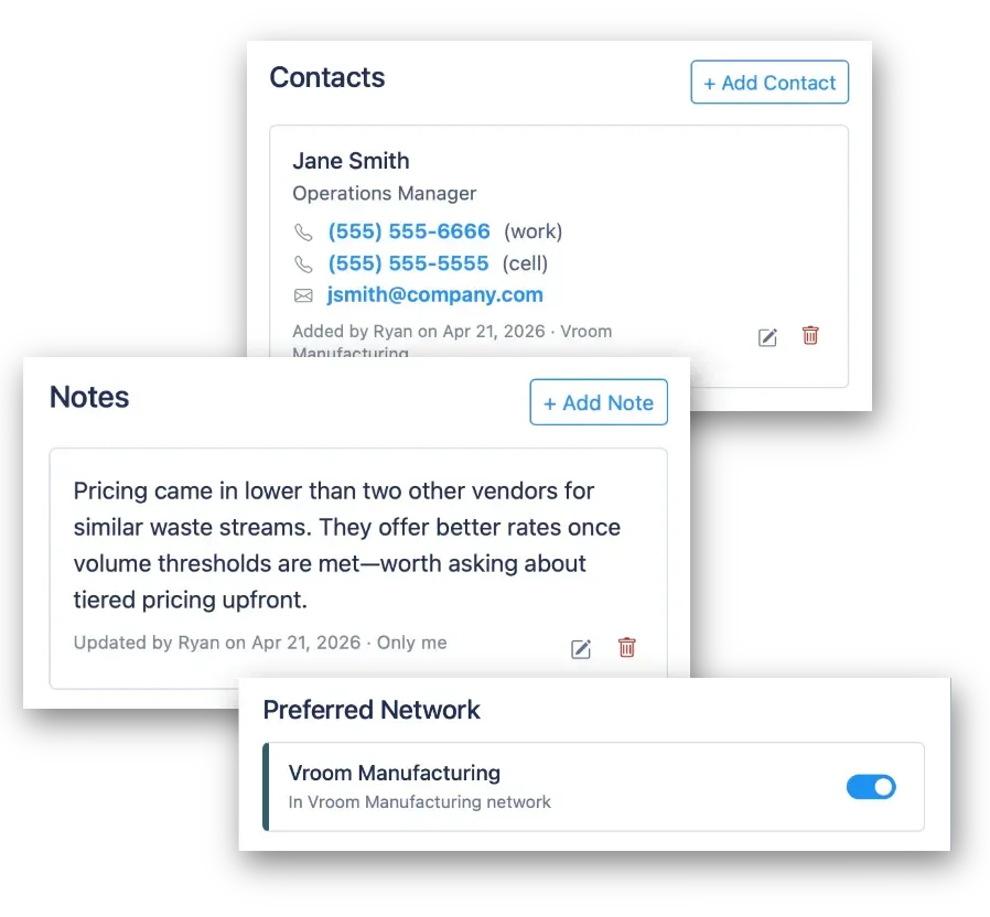 Preferred Vendor Locator placeholder