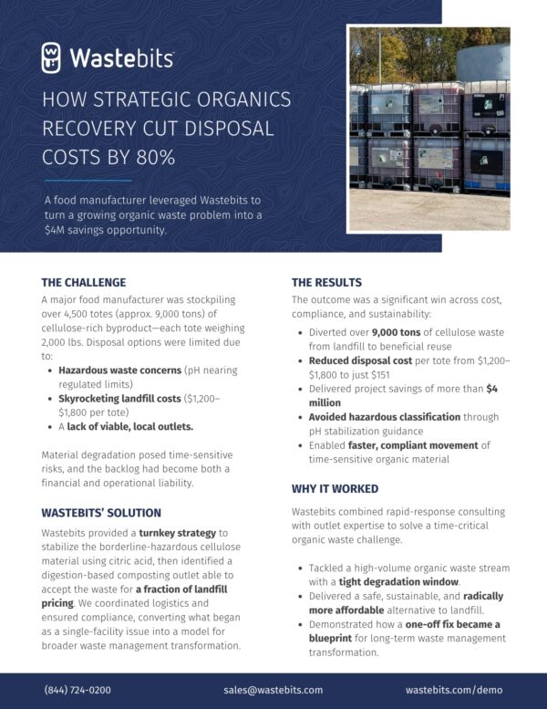 How Strategic Organics Recovery Cut Disposal Costs by 80%
