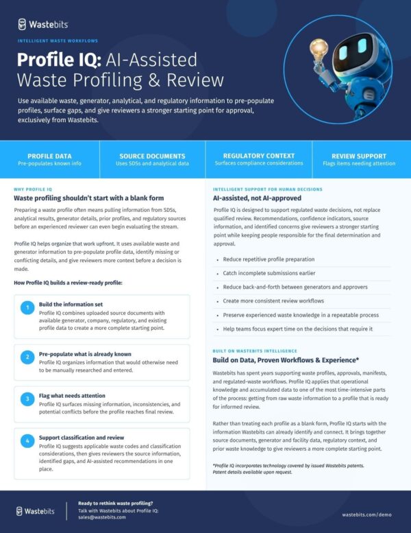 Al-Assisted Waste Profiling & Review