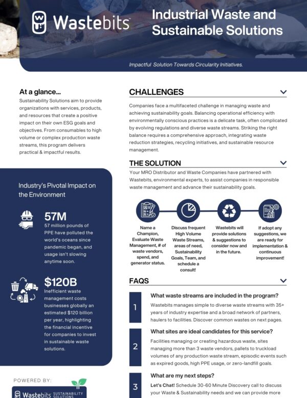 Industrial Waste and Sustainable Solutions